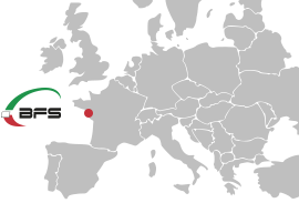 Carte d'Europe avec BFS SARL St Nazaire France